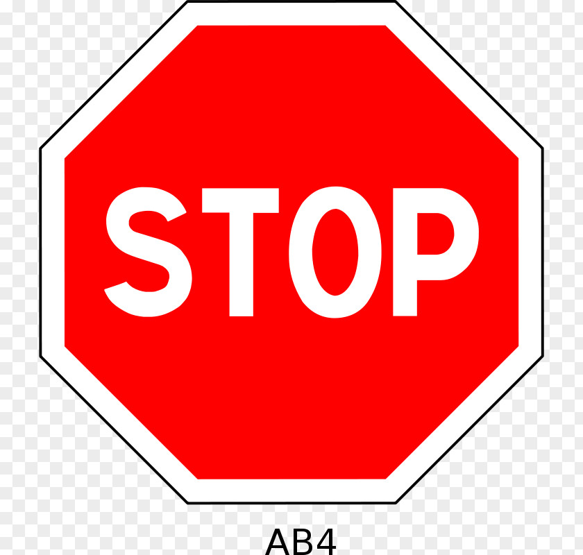 Stop Sign Traffic Warning PNG