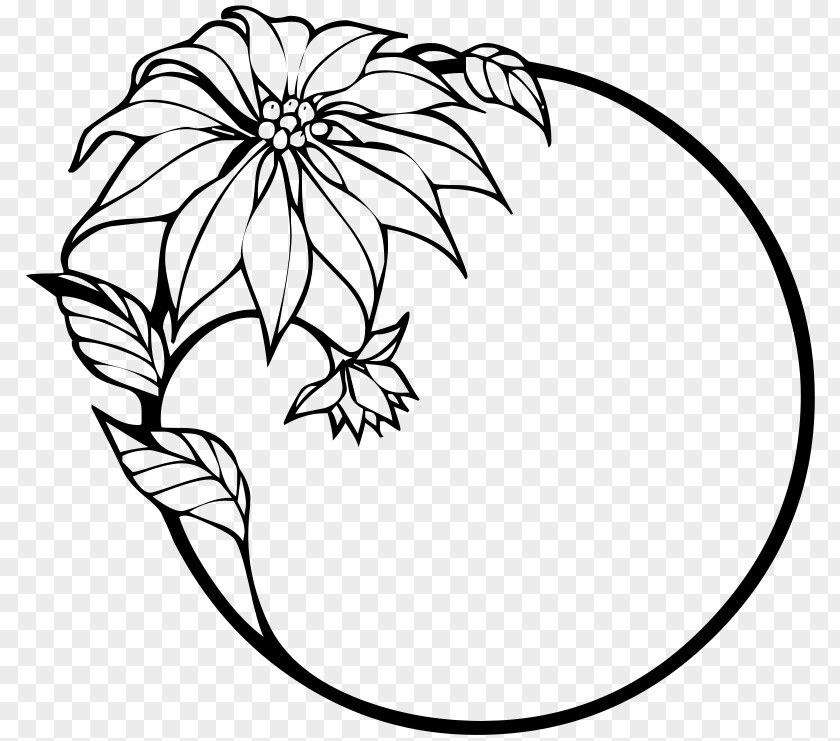 Flower Line Art Clip PNG