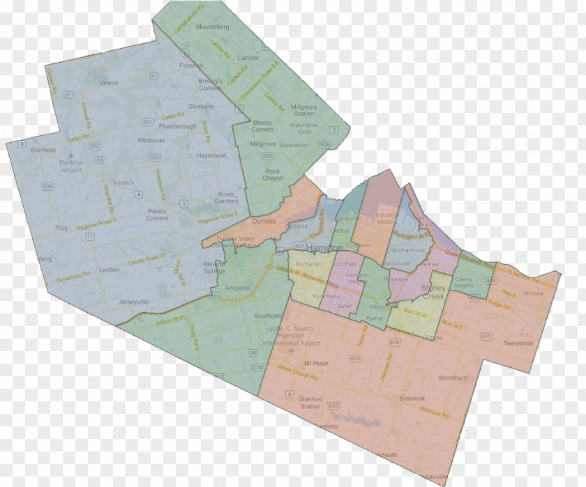Stoney Creek, Ontario Rabat Map Official Community Plan Definition PNG
