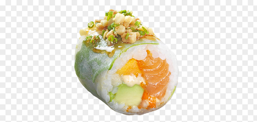 Sushi California Roll Fruit Salad Smoked Salmon PNG