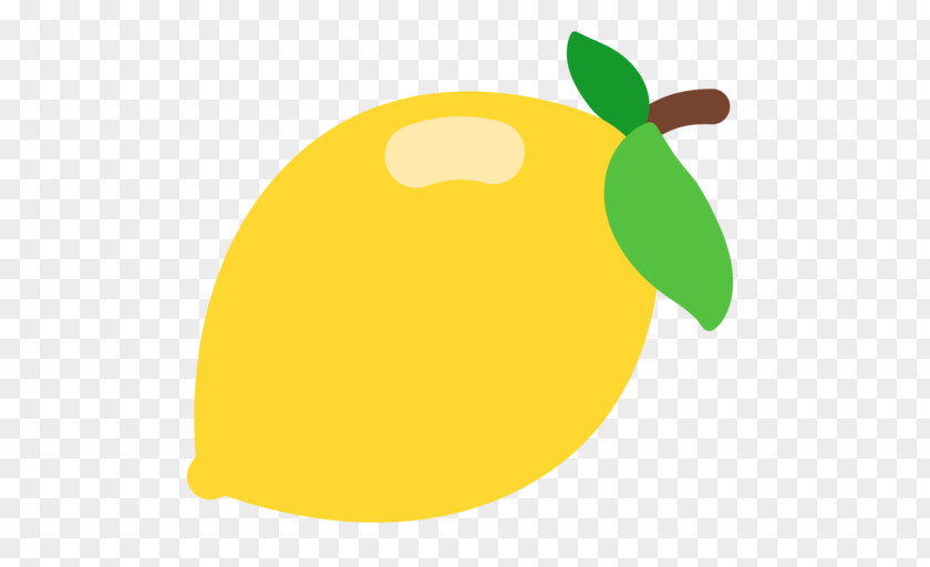 Limon Emoji Lemon Fruit SMS Text Messaging PNG