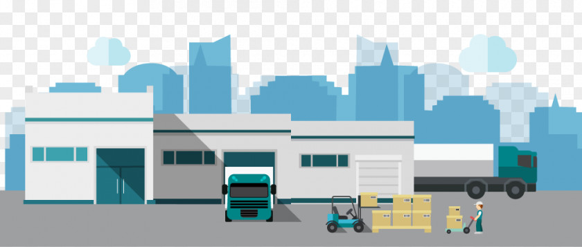 Vector Warehouse Euclidean Logistics Factory PNG