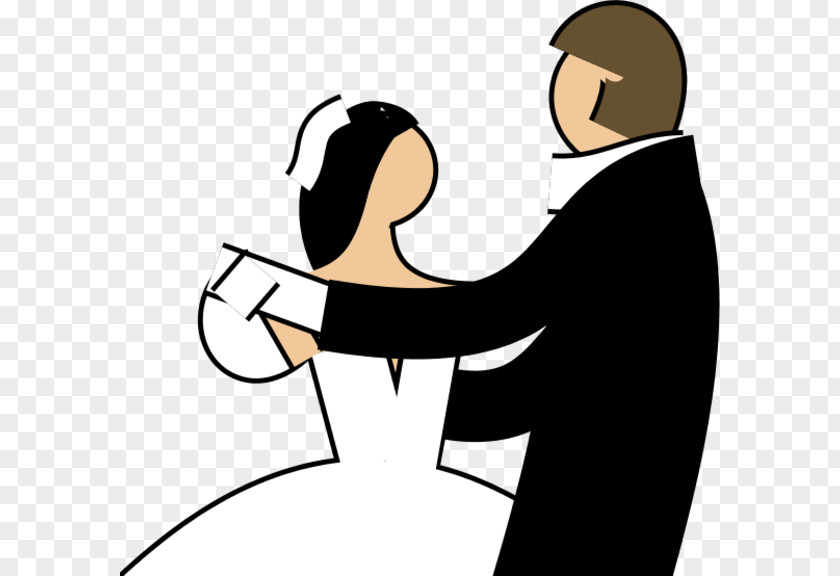 Bride Groom Dance Wedding Clip Art PNG