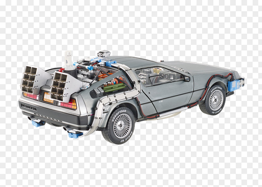 Car DeLorean DMC-12 Marty McFly Time Machine PNG