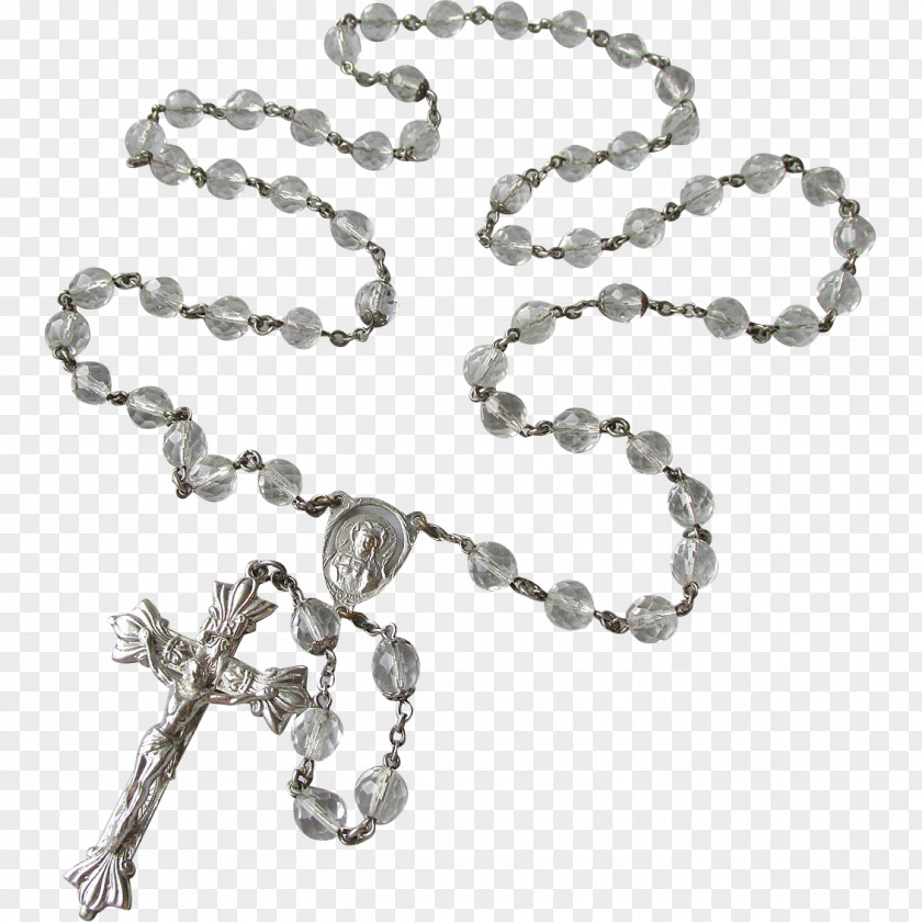 Crystal Rosary Apostles' Creed Crucifix Jewellery PNG