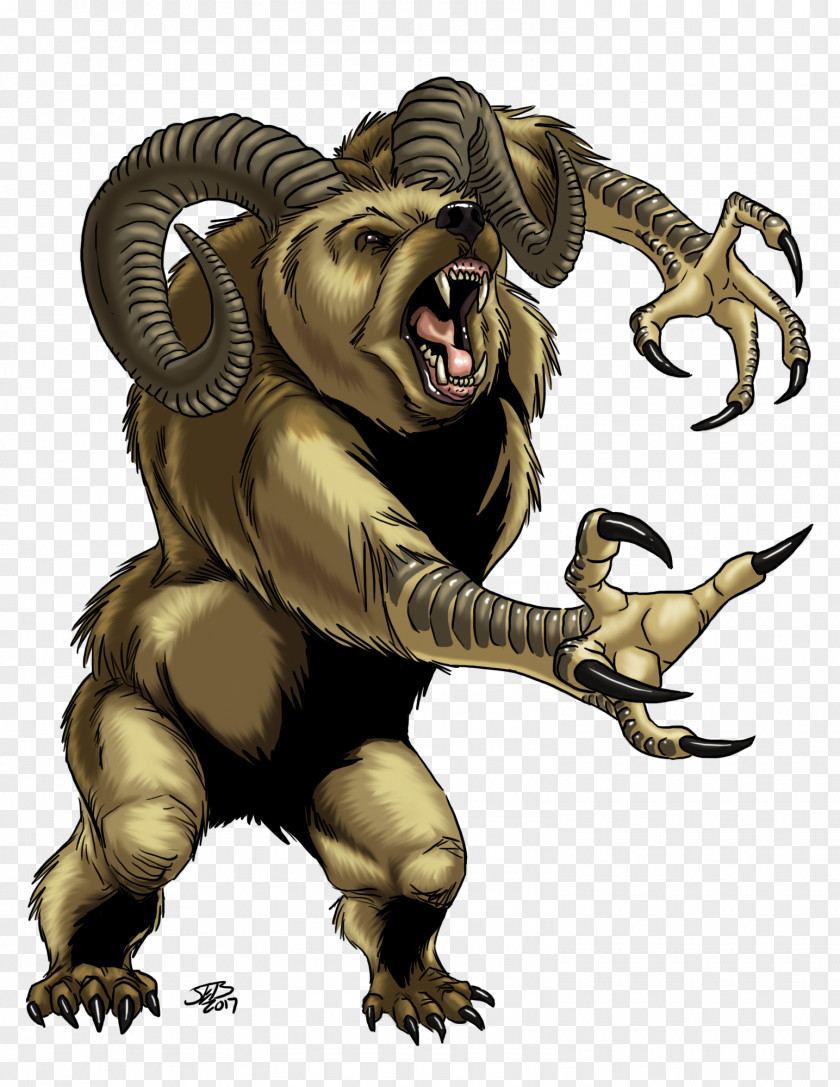 Demon Daemon Bear Art Drawing PNG