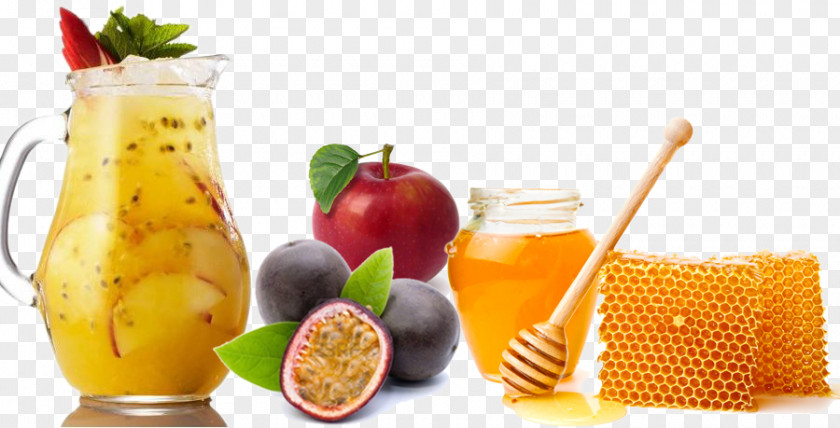Passion Juice Apple Honey Smoothie Food PNG