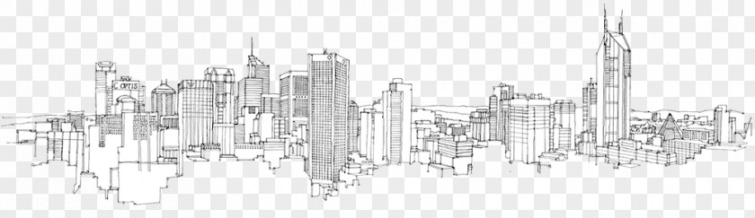 Pencil City Of Melbourne New York Drawing Skyline Sketch PNG