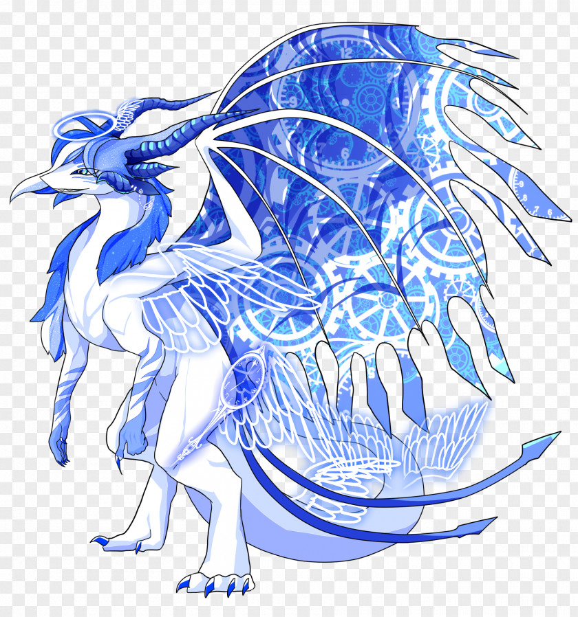 Dragon Village Electric Blue PNG