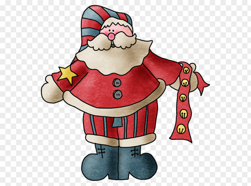 Lines Of Santa Grandfather Claus Christmas Ornament Illustration PNG