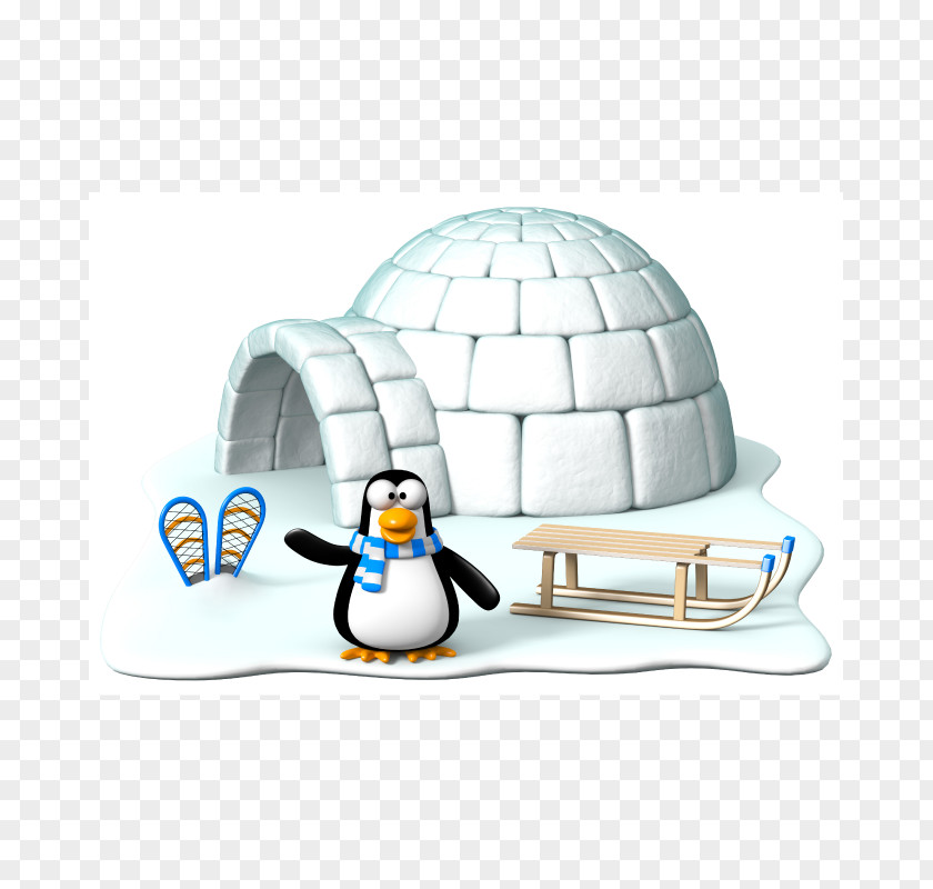 Penguin Club Igloo Arctic Razorbills PNG