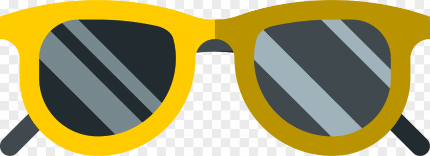 Vector Sunglasses Yellow Drawing PNG