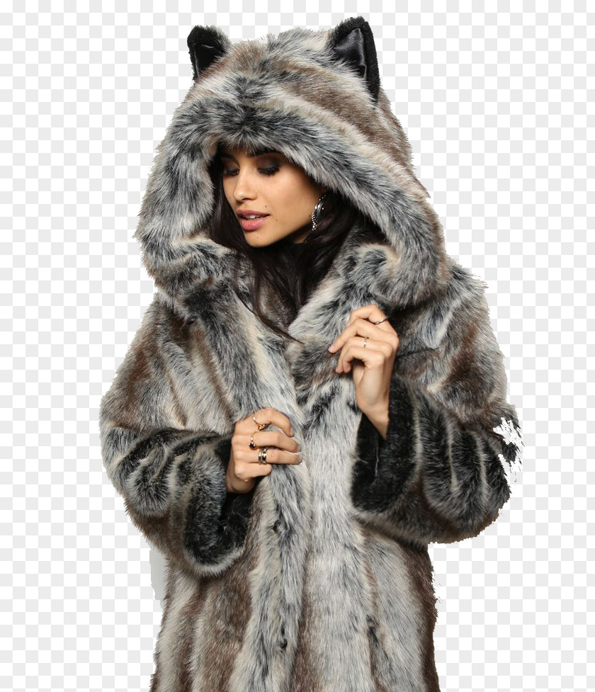 Fur Coat Clothing Fake Jacket Chanel PNG