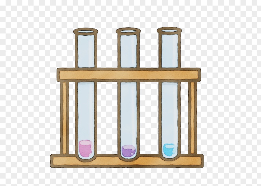 Glass Wood Test Tube Shelf Furniture Table Laboratory Equipment PNG