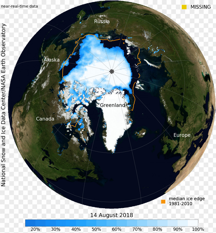 Ice Arctic Ocean Pack National Snow And Data Center Sea Global Warming PNG