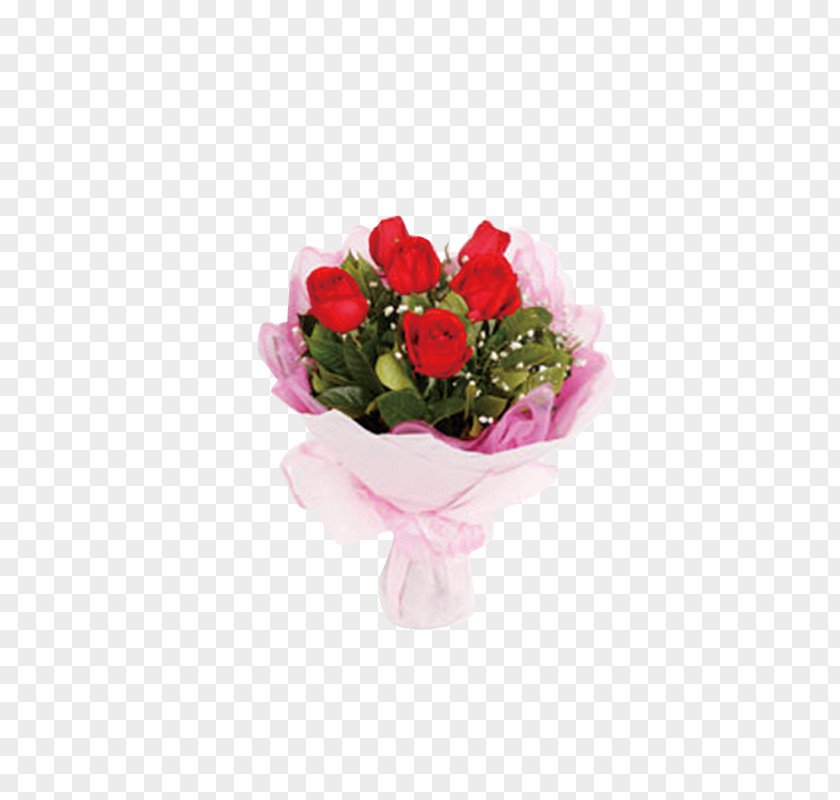 Red Bouquet Flower Rose Diwali Gift PNG