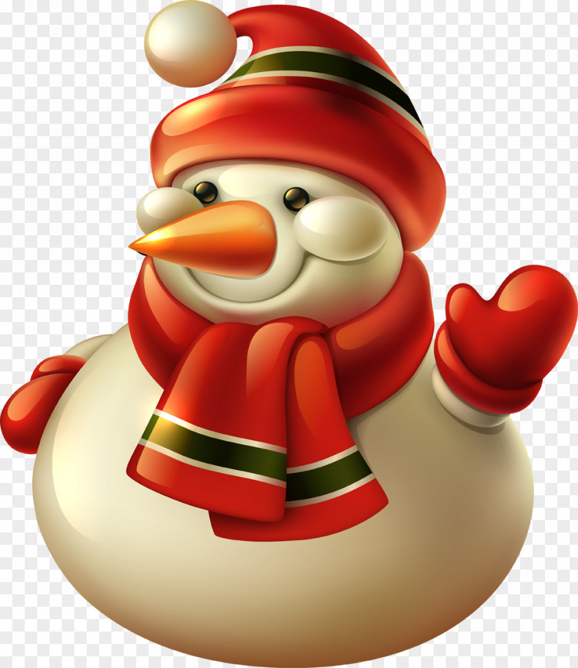 Snowman Santa Claus Christmas Card Greeting & Note Cards PNG
