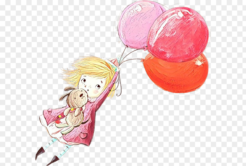 Party Supply Pink Cartoon Balloon Clip Art PNG