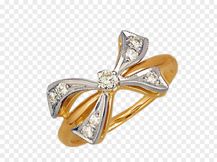 Bow Ring Earring Wedding Jewellery PNG