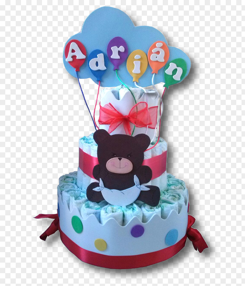 Cake Birthday Tart Diaper Decorating PNG