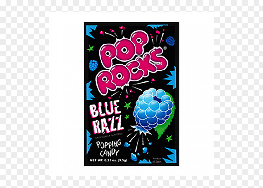 Candy Pop Rocks United States Blue Raspberry Flavor PNG