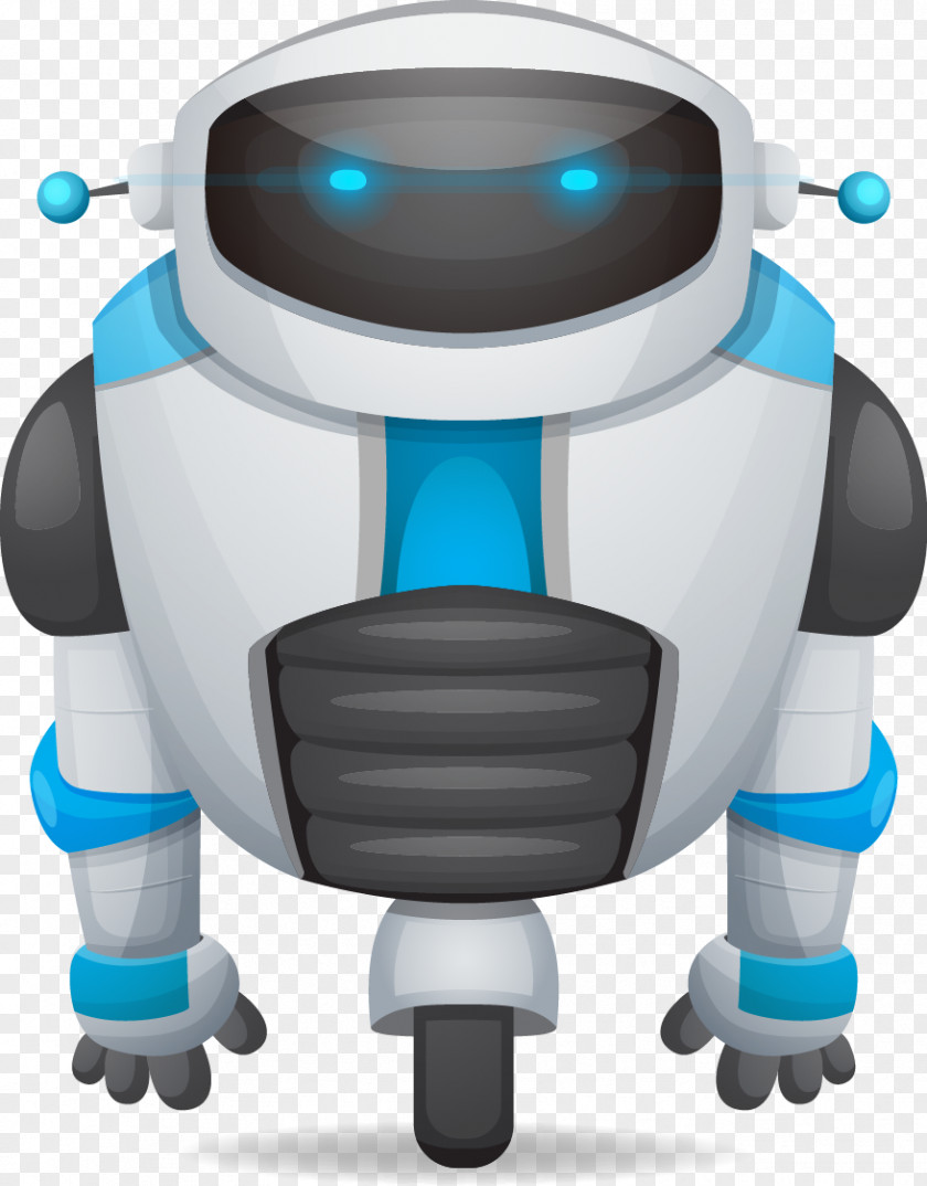 Cartoon Monster Design Vector Material Industrial Robot Droid Illustration PNG