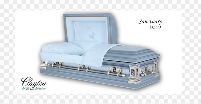 Cemetery Brushed Metal Service Coffin PNG