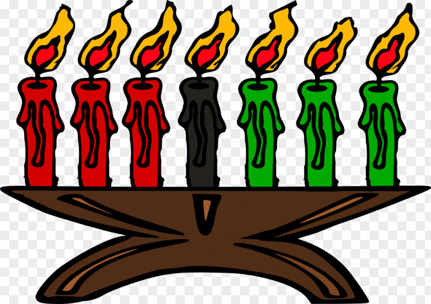 Christmas Candles Clipart Kwanzaa Kinara Candle African American Clip Art PNG