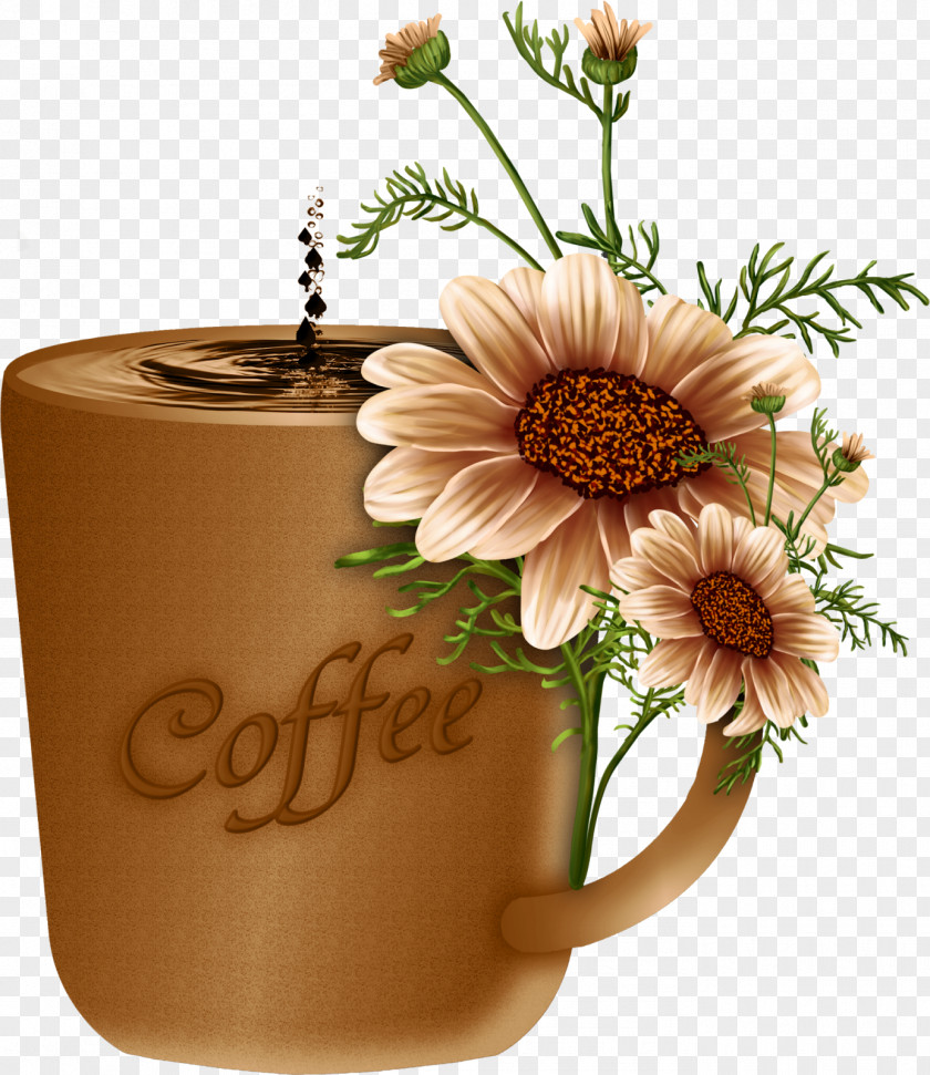 Coffee Ad Floral Design Flower Clip Art GIF PNG