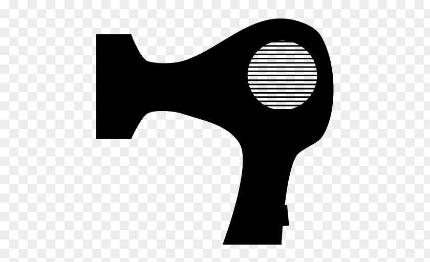 Hair Dryer Silhouette White PNG