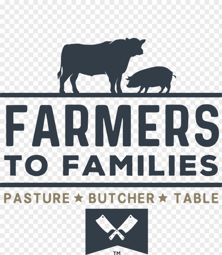Meat Cattle Farmer Organic Food Logo PNG
