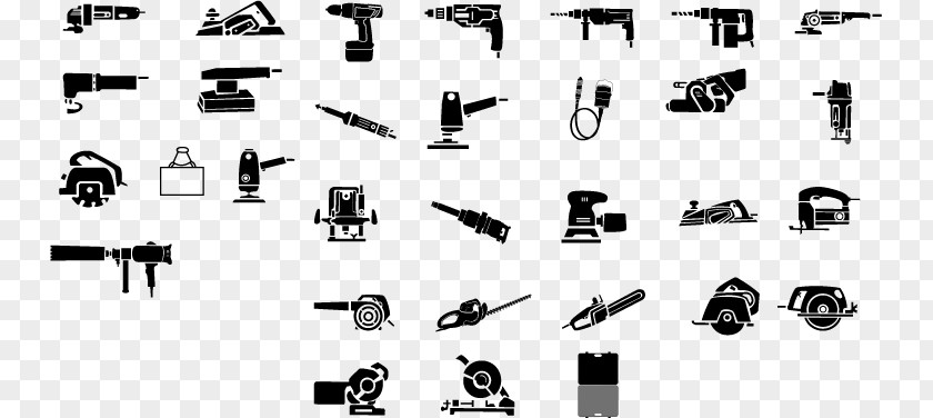 Power Tools Icon Black And White Tool PNG