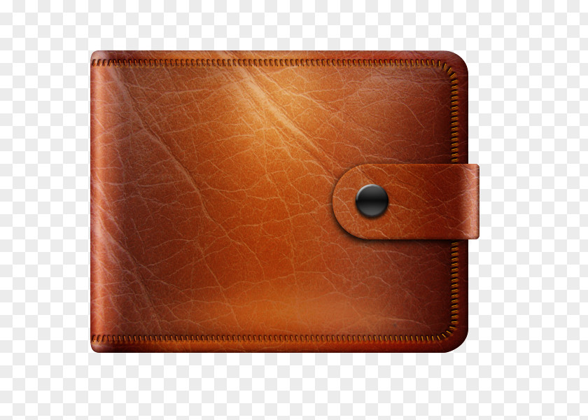 Yellow Purse Wallet Leather Designer Brown PNG