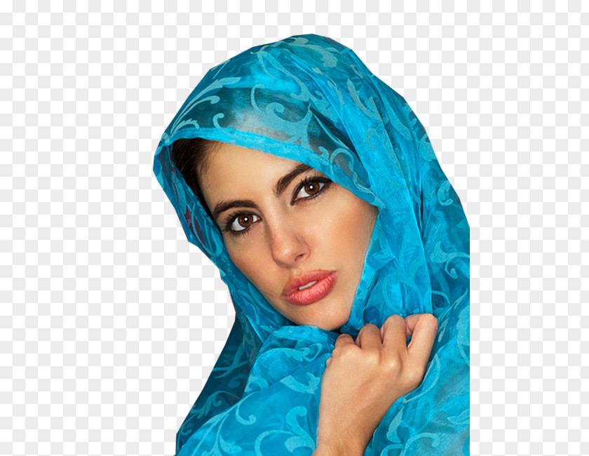 Indian Women Scarf Close-up Beauty.m PNG