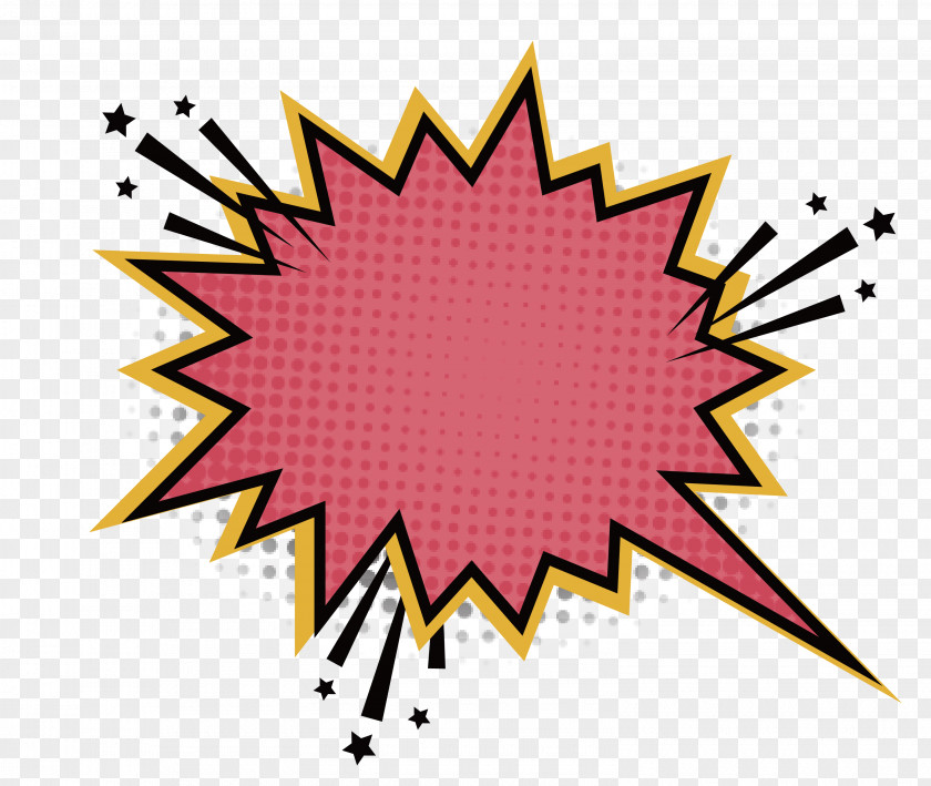 Jagged Pink Explosion Stickers Sticker PNG