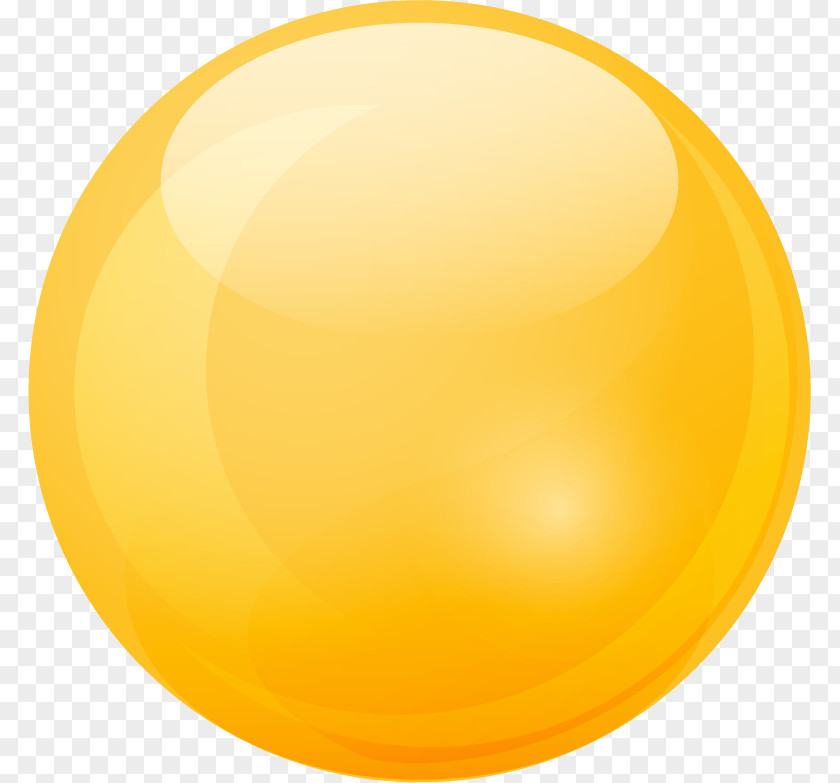 Marble Ball, Yellow. PNG