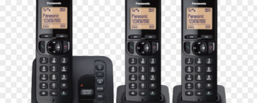 Panasonic Phone Cordless Telephone Digital Enhanced Telecommunications Answering Machines PNG
