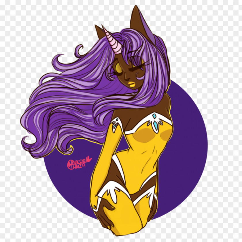 Horse Illustration Mammal Cartoon Purple PNG