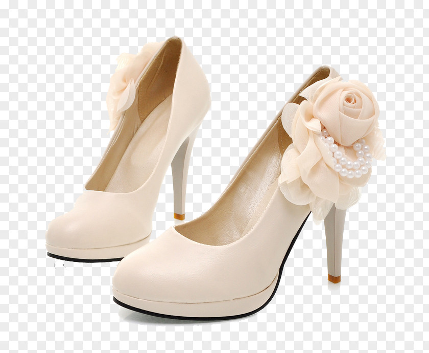 Rose Shoes Shoe High-heeled Footwear Wedding Dress Bride PNG