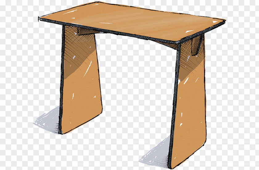 Table Desk Office Wood Lumber PNG