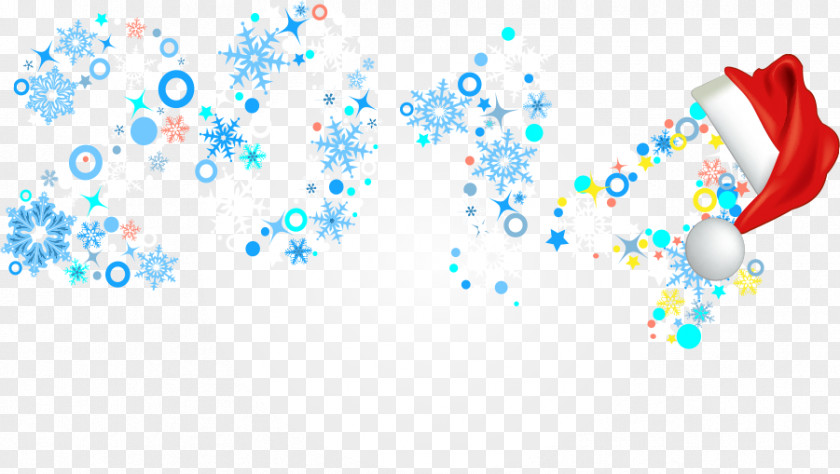 Beautiful Snowflake Background Decoration New Year Drawing PNG