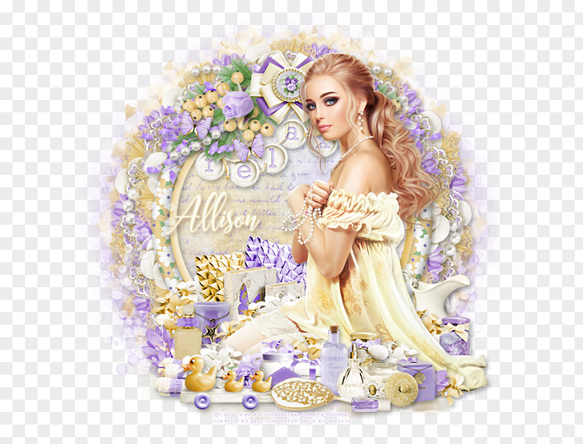 Breath Relax Fairy Lilac Figurine Angel M PNG