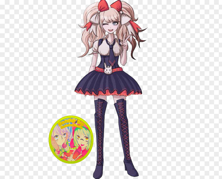 Cosplay Danganronpa 2: Goodbye Despair V3: Killing Harmony Costume Wig PNG