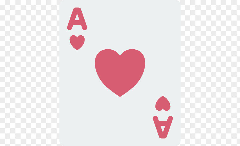 Heart Ace Of Hearts Texas Hold 'em Playing Card Clip Art PNG