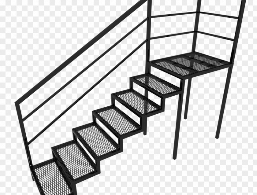 Light Stair Building Staircases Metal Steel Tread PNG