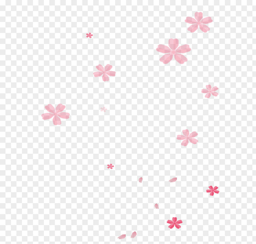 Pink Falling Flowers Flower Computer File PNG
