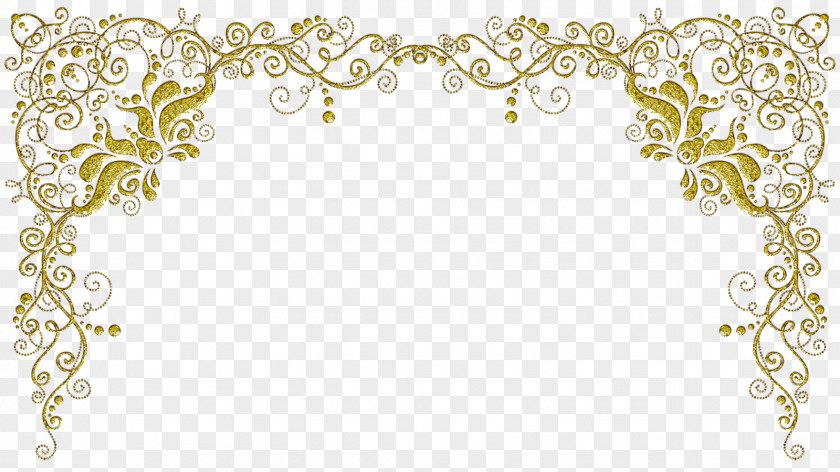 Yellow Frame Picture Frames Paper Arabesque Ornament PNG