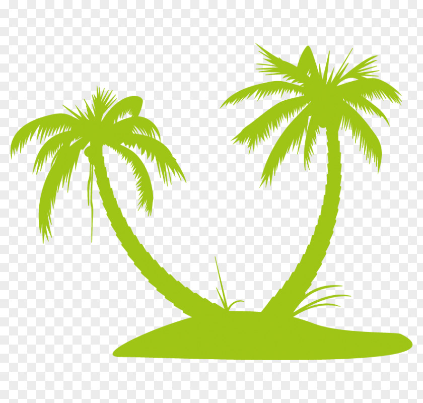 Coconut Palm Trees Clip Art Vector Graphics Image PNG