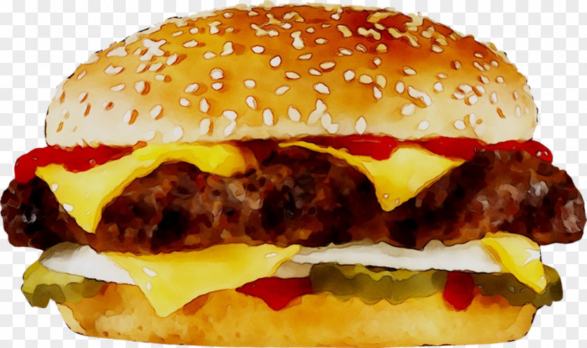 Hamburger Egg Sandwich French Fries Cafe Food PNG