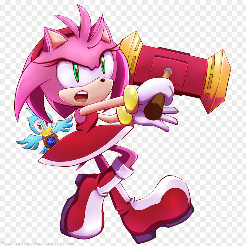 Sonic The Hedgehog Amy Rose Illustration Digital Art Drawing PNG